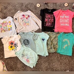 Girls' Graphic Tees - Assorted Colors 2T Bundle